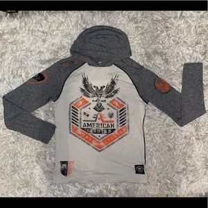 🇺🇸American Fighter Hooded Tee 🇺🇸 M